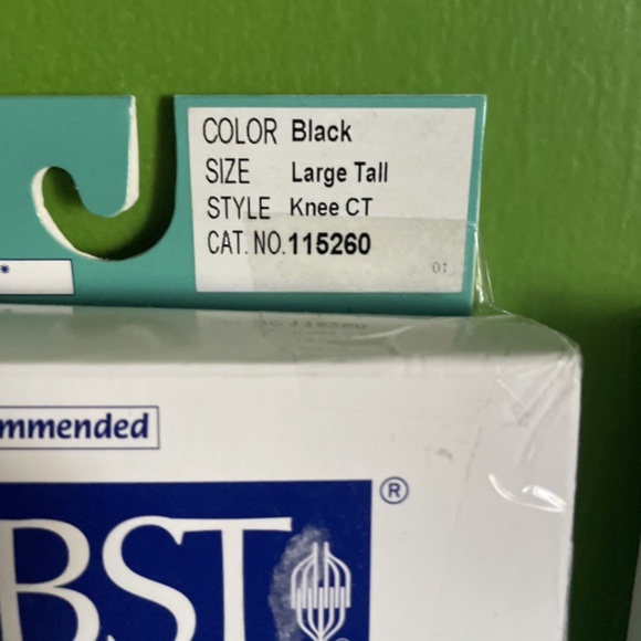 2 PACK LOT JOBST Men Knee High Closed Toe Compression Stocking black LARGE TALL - Picture 2 of 5